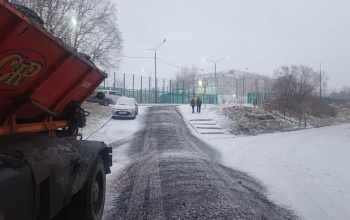 В краевой столице дорожные службы устраняют последствия непогоды