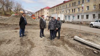 Ход работ по благоустройству в южной части Петропавловска-Камчатского проверил Глава города Константин Брызгин