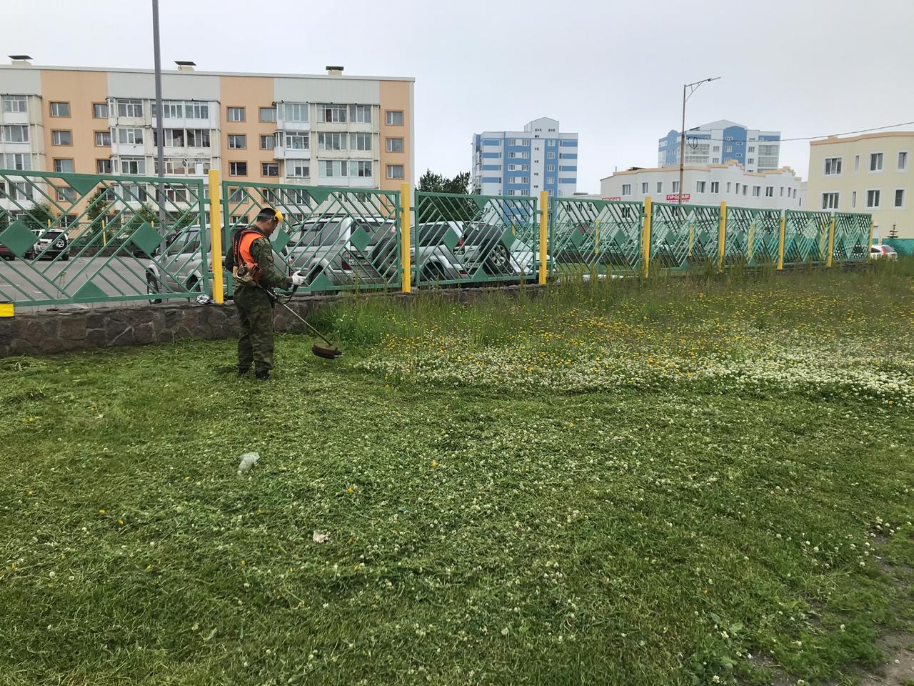 16 июля. Ежедневная уборка в городе.